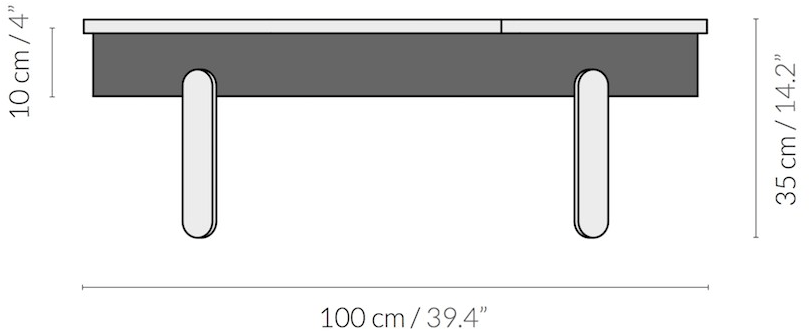 Woodendot Овальный журнальный столик из дуба со встроенным ящиком sun-id-1382926 - Вид №6