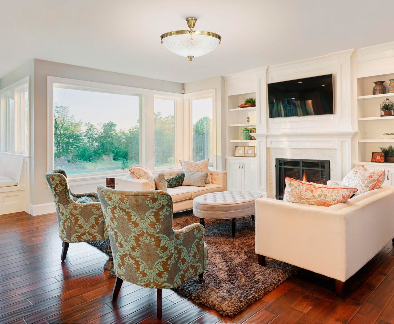 Потолочный светильник MW-Light Афродита 317012905 MW-LIGHT ДИЗАЙНЕРСКИЕ, АФРОДИТА 202929 Белый;бронза  - Вид №1