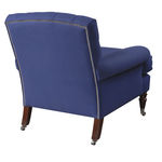 LU015A Кресло Stubbs со спинкой на пуговицах ijlbrown  - Вид №7