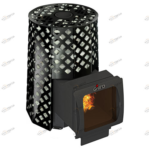 Печь для бани GRILL'D Violet Romb Long Window Max PRO с закрытой каменкой 6662