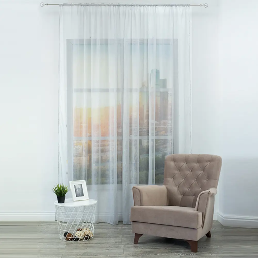 Тюль на ленте Блеск 28993 300x280 см цвет серый AMORE MIO STLM-2203847 - Вид №2