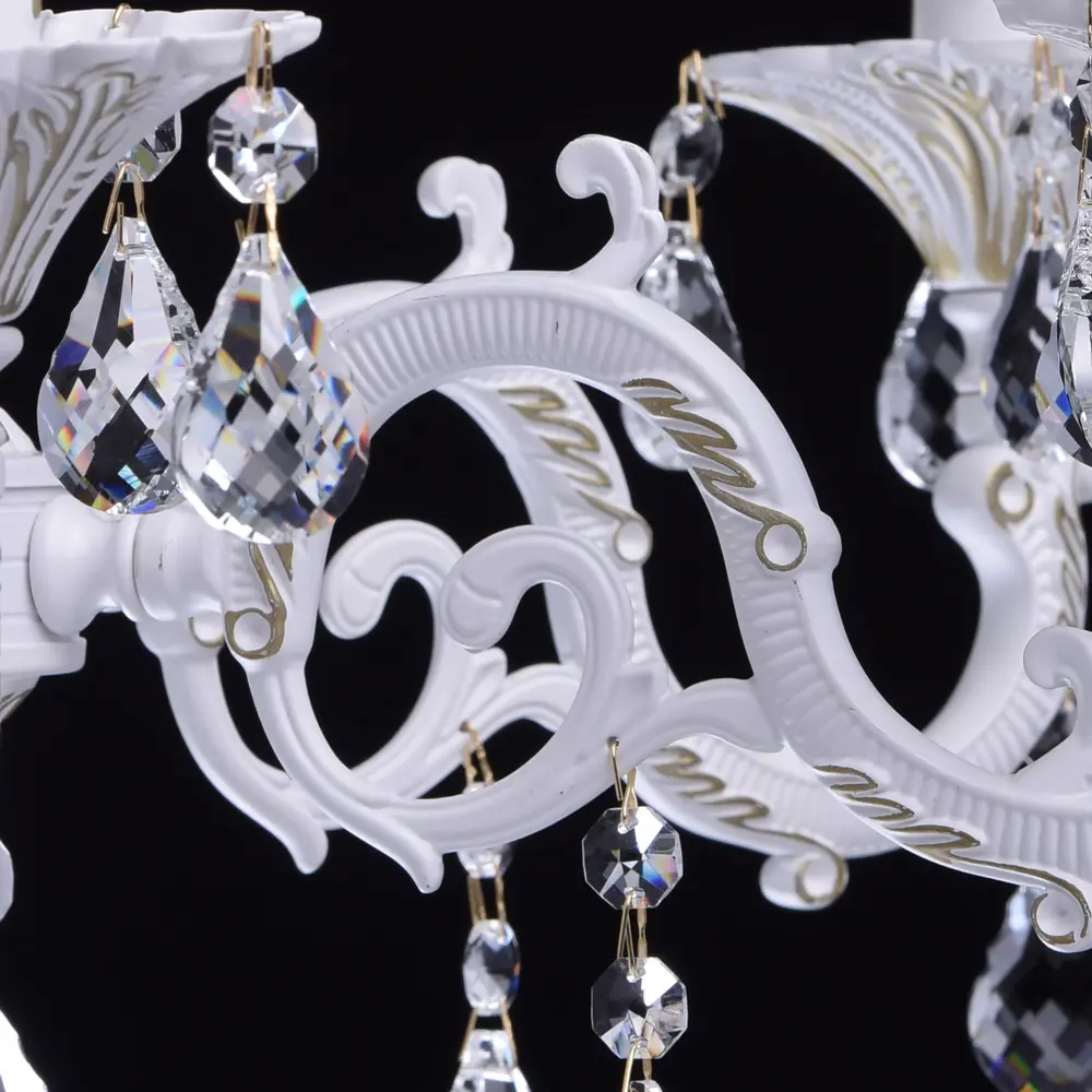 Люстра Свеча 6xE14x60 Вт, металл, цвет белый Maytoni STLM-2170380 - Вид №9