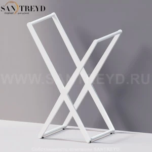 Agape X Ассемитричный полотенцедержатель белый AMET1877Z