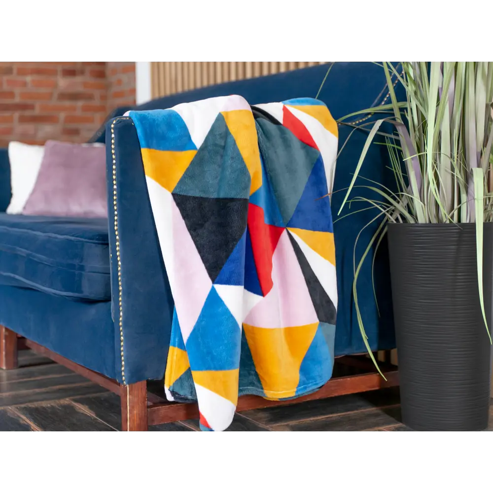 Плед «Калейдоскоп» 200x220 см микрофибра цвет мультиколор BELEZZA STLM-2178486 - Вид №7