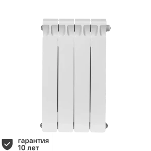 Радиатор секционный Rifar Base RB50004НПЛ 500/100 4 секции нижнее левое подключение биметалл белый 82116789 STLM-2137884