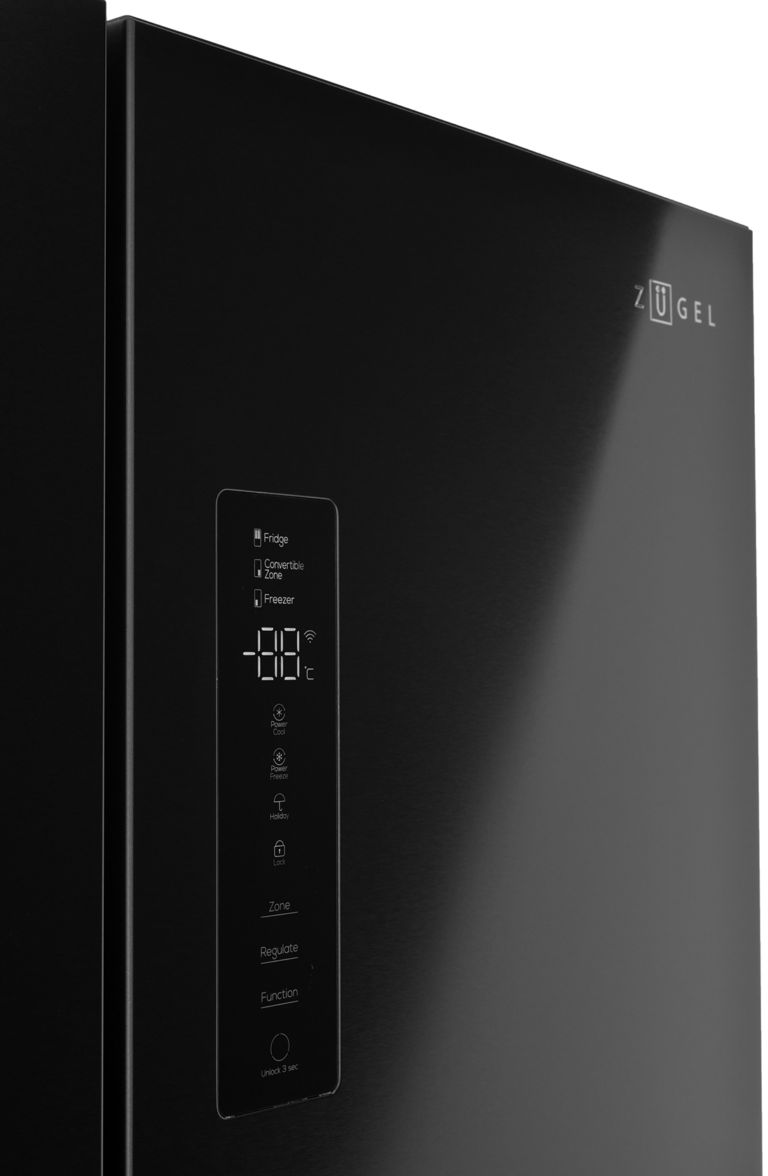 9238024 Холодильник Side by Side   ZUGEL ZRCDI456XB Slot-In черный STDN-0034025 - Вид №8