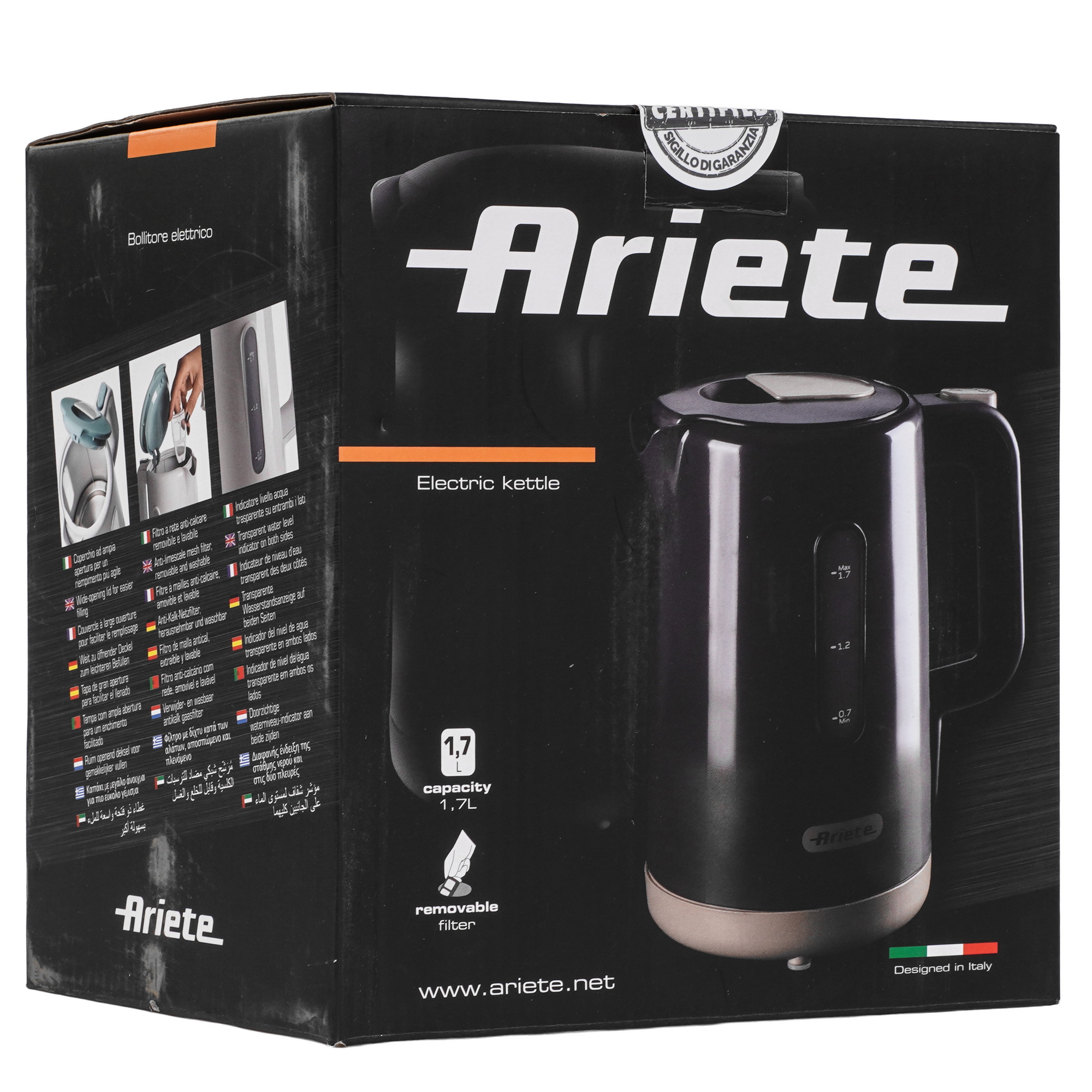 9267729 Электрочайник ARIETE 2846/01 белый STDN-0039524 - Вид №6