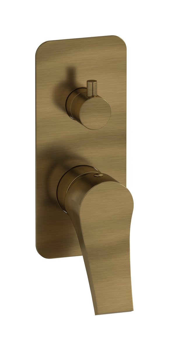 Внешние части встроенного в стену смесителя на 3 потребителя WE ARE IB vn202oo Modern Bronze Twitter