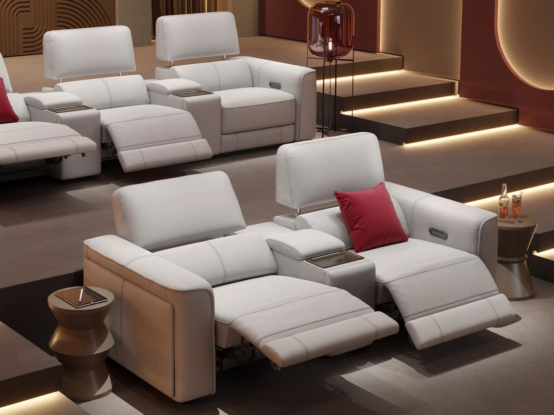 2-местный кожаный диван Sofanella Arona ARCH-00144470 - Вид №6