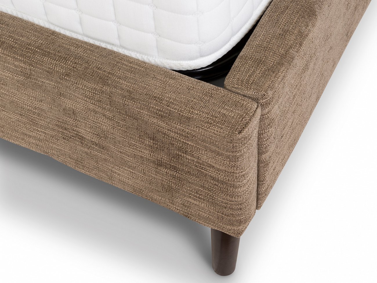 Кровать двуспальная 180х200 из велюра коричневая Quadro KELLY LOUNGE ДИЗАЙНЕРСКИЕ 045502 Коричневый  - Вид №5