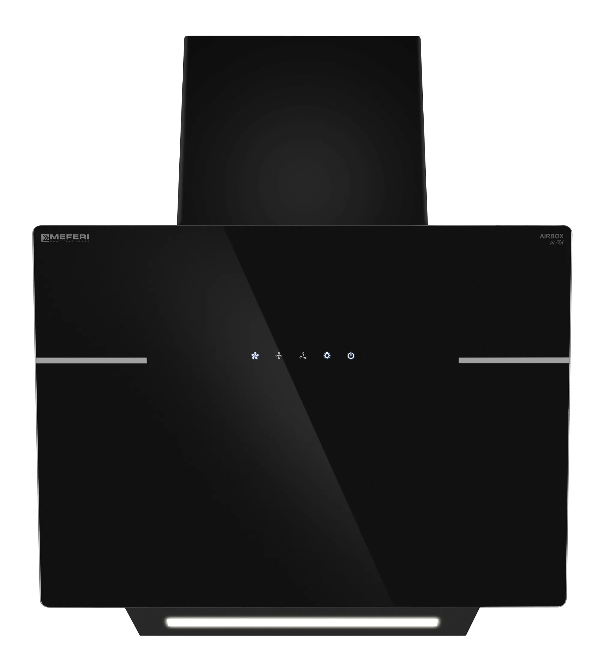 9168701 Вытяжка наклонная Meferi AIRBOX60BK ULTRA черный STDN-0024746