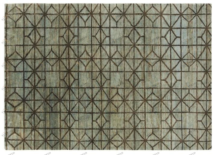 GAN Джутовый коврик с геометрическими мотивами Hand knotted sun-id-1454808