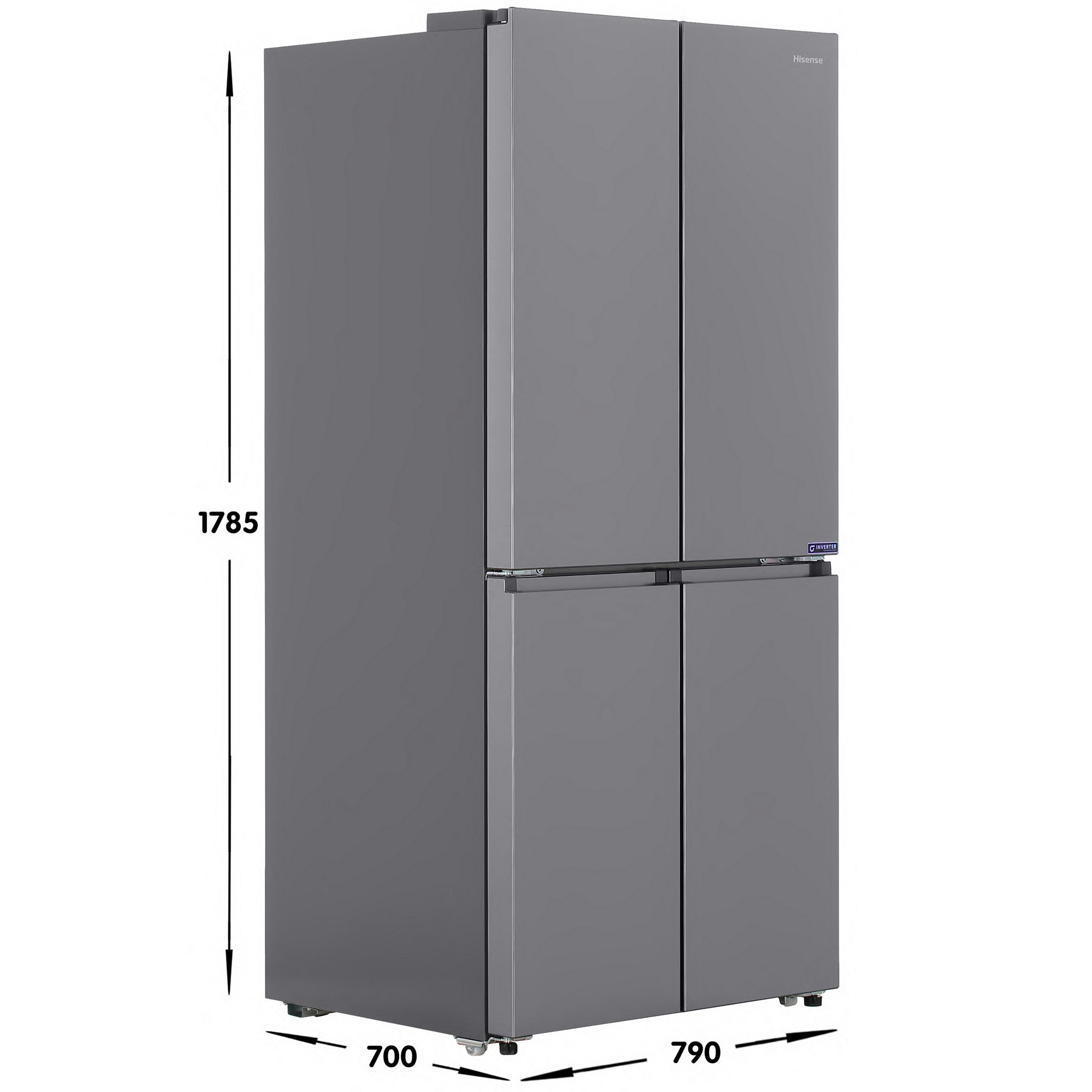 9090089 Холодильник многодверный   Hisense RQ5P470SEI1 серебристый STDN-0020104 - Вид №6