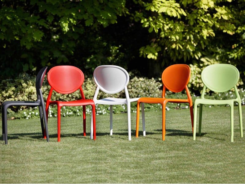 Штабелируемый стул с медальоном из инженерного пластика S-CAB Чт ARCH-00092651 - Вид №1