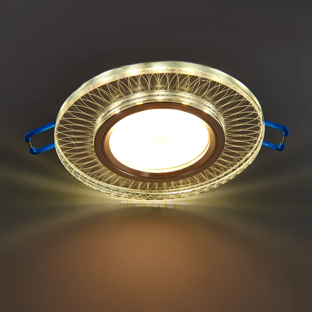 Светильник точечный встраиваемый DLS-L152 с LED-подсветкой под отверстие 65 мм, 1.7 м², цвет прозрачный Fametto STLM-2130834 - Вид №1
