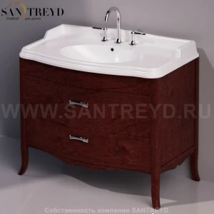 Тумба с ящиком под раковину AR874 орех