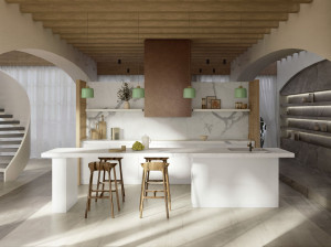 Пол / облицовка керамогранита с мраморным эффектом для интерьера