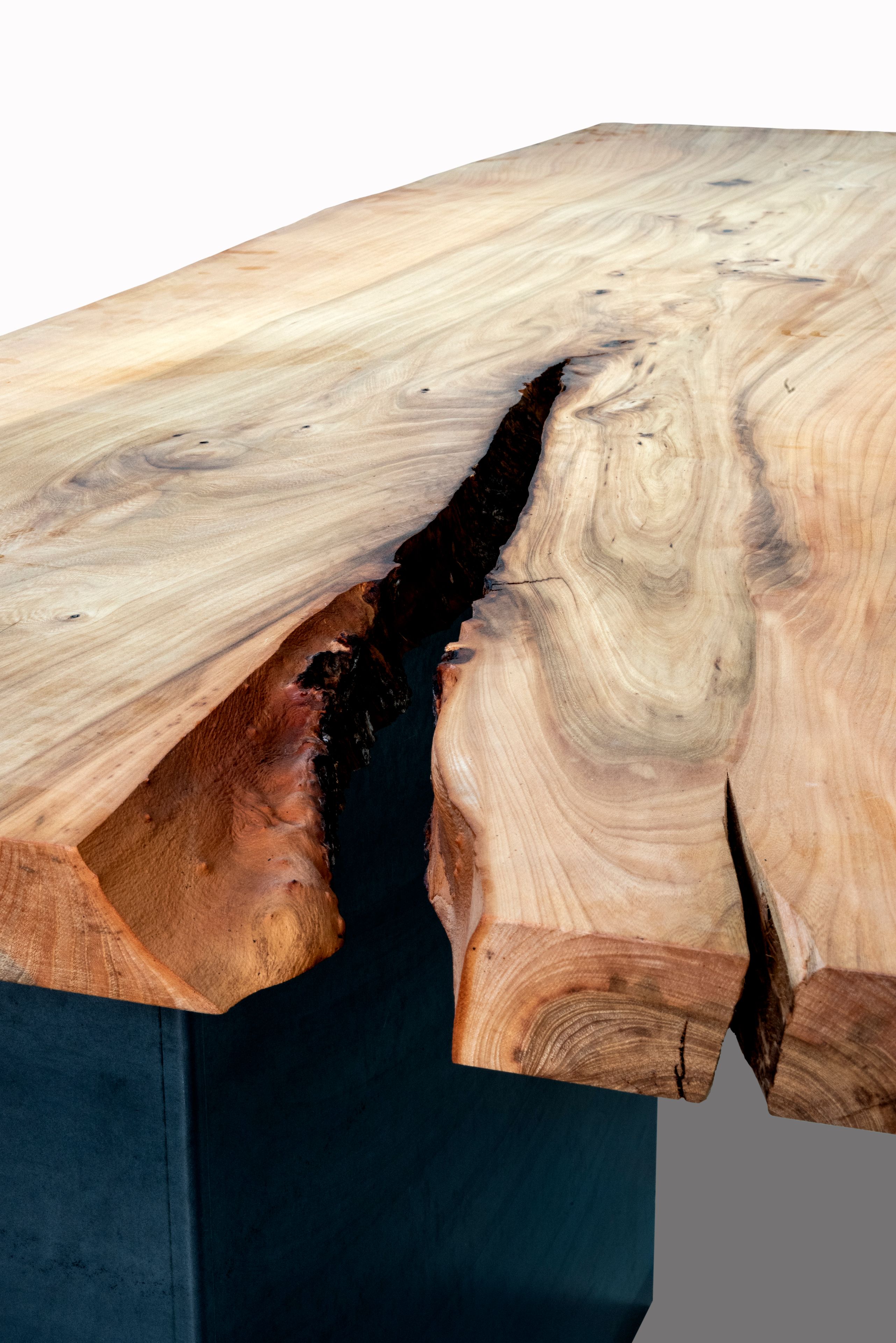 Прямоугольный стол из вяза Tabula уникальная ARCH-00151561 - Вид №1