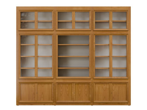 Секционный книжный шкаф из вишни