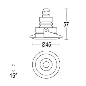 Алюминиевый круглый светодиодный светильник Ghidini Lighting знак ARCH-00029025 - Вид №2