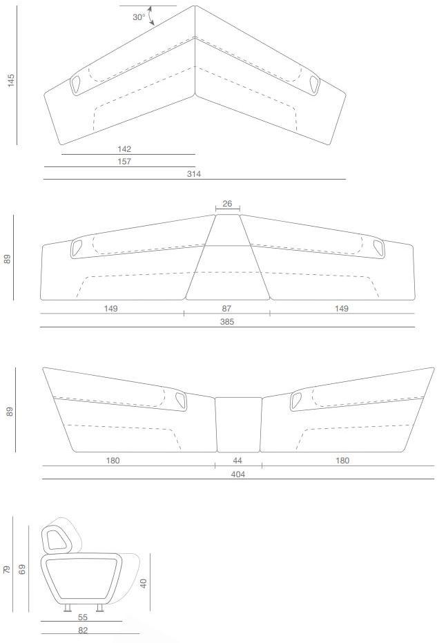 Kastel Кожаная скамейка со спинкой sun-id-1381206 - Вид №7