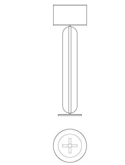 Напольная лампа Pyrex® Sicis Одеон ARCH-00123021 - Вид №2