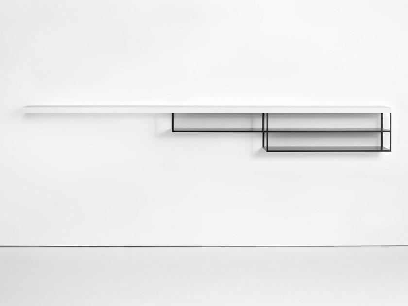 MDF Italia Настенный подвесной книжный шкаф из алюминия Minima sun-id-1489989 - Вид №1