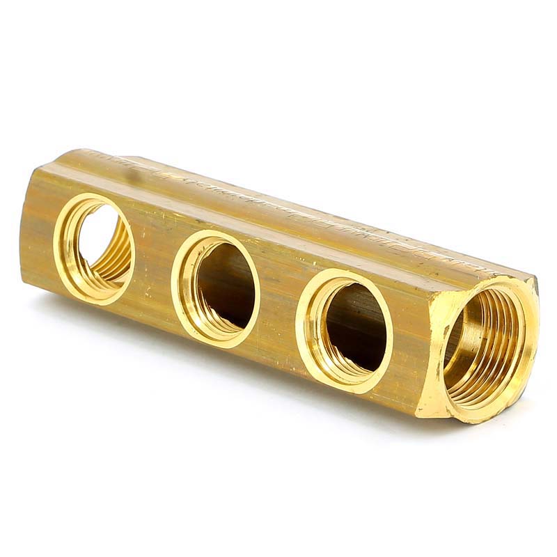 Коллектор ВВ 3/4" магистральный TIEMME 3 выхода 1/2"В 36мм 1970033 - Вид №3