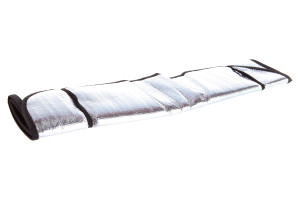 15986656 Солнцезащитная шторка на лобовое стекло 130 х 60 см SILVER односторонняя фольга SD-011 Dollex