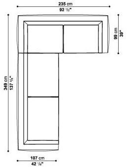 Maxalto Модульный угловой диван из ткани Lucrezia sun-id-1346409 - Вид №16