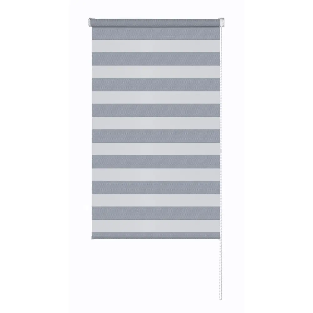 Рулонная штора день-ночь MIAMOZA Сиберия 40×160 см серая 89411448 STLM-1573896