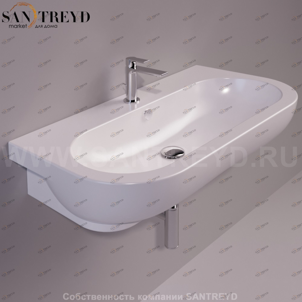 EL11BIANCO Подвесная раковина настенная овальная Simas E-Line белая