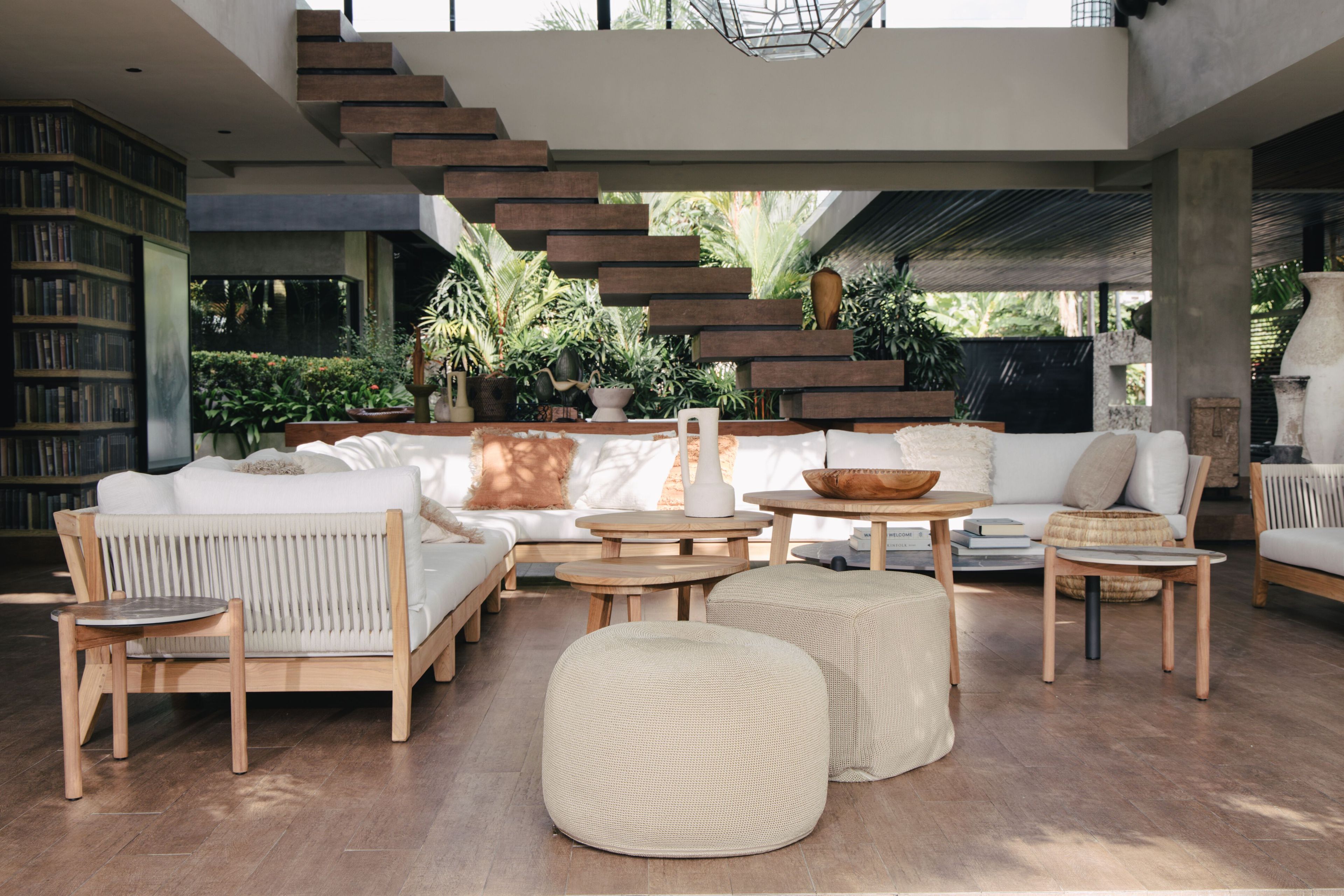 Квадратный садовый пуфик из веревки cbdesign Виареджо ARCH-00086752 - Вид №8