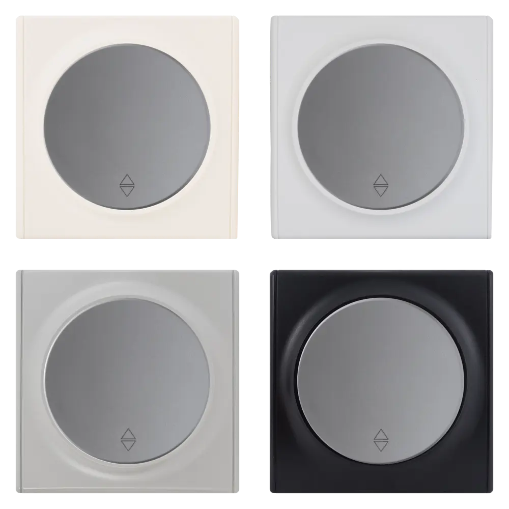 Выключатель проходной встраиваемый Onekey Florence 1 клавиша, цвет серый ONEKEYELECTRO STLM-2057829 - Вид №1