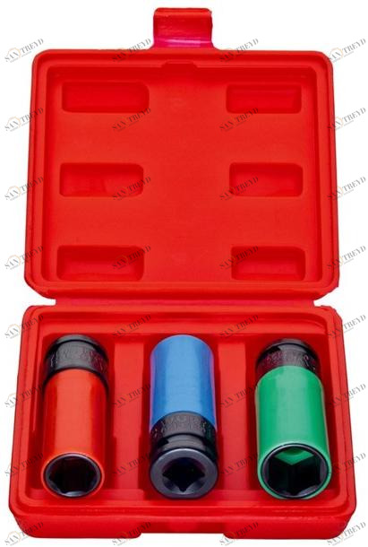 Würth Головки ударные 1/2 комплект 3 шт. Assortimenti chiavi a bussola 071413030