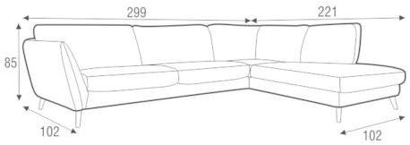 Sits 5-местный угловой диван с тканевой обивкой Stella sun-id-1369549 - Вид №3