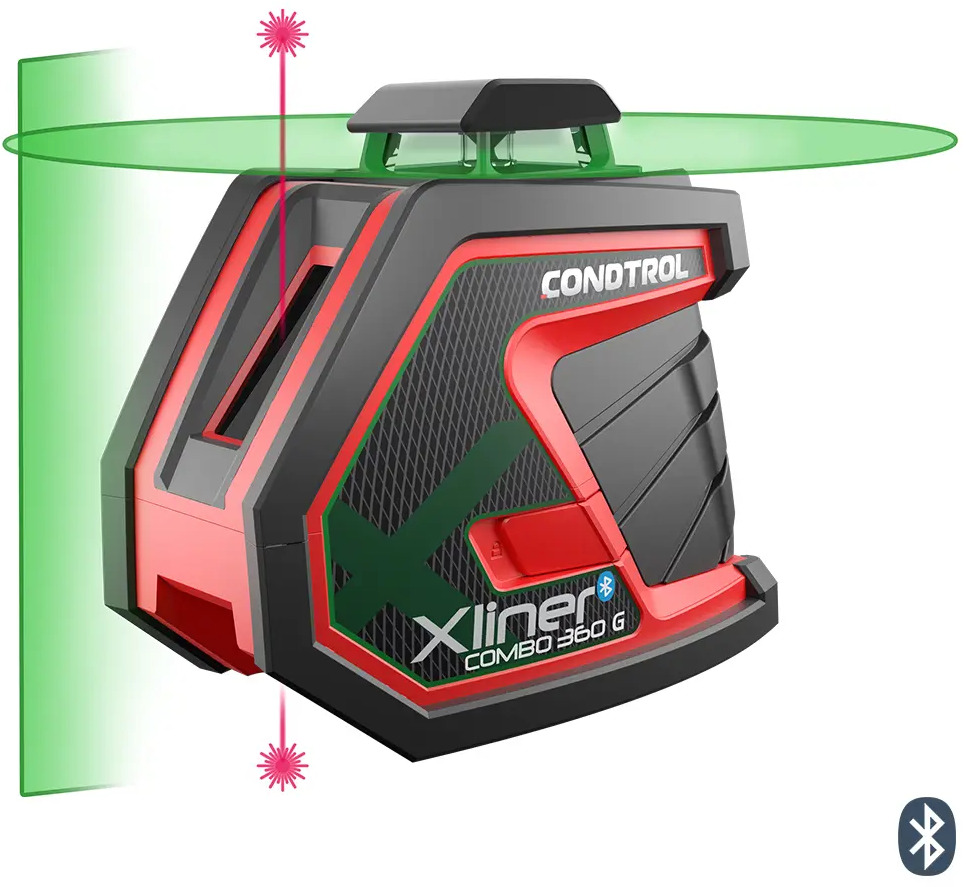 91113192 Уровень лазерный Condtrol Xliner Combo 360G зеленый луч, дальность до 50 м STLM-0848688