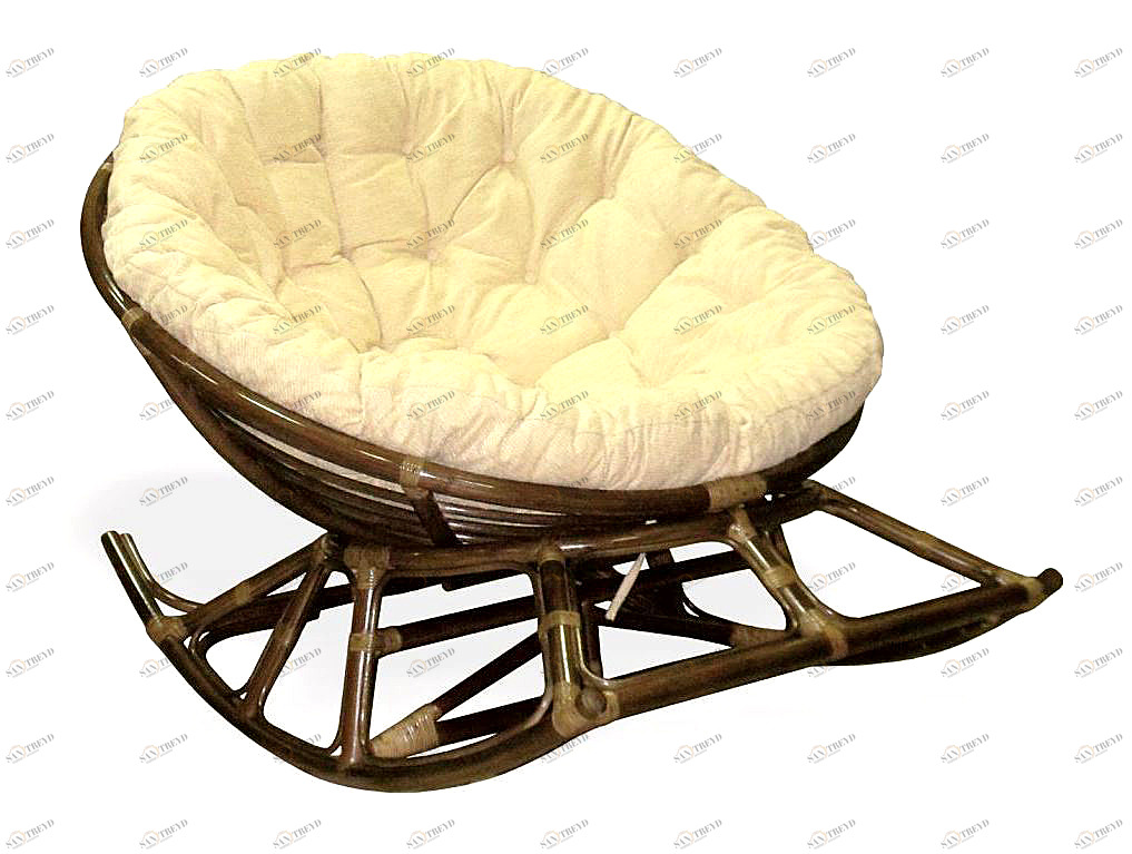 Кресло-качалка венге Hemisphere ЭКО ДИЗАЙН ПЛЕТЕНАЯ 009709 Бежевый;коричневый 