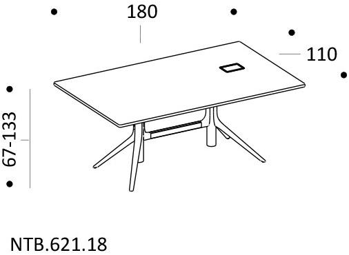 ICF Прямоугольный стол Notable sun-id-1464773 - Вид №5