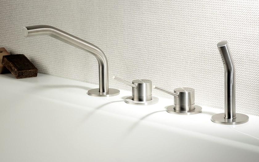 MINA Смеситель для ванны с переключателем и ручным душем Corsivo 11925 - Вид №1