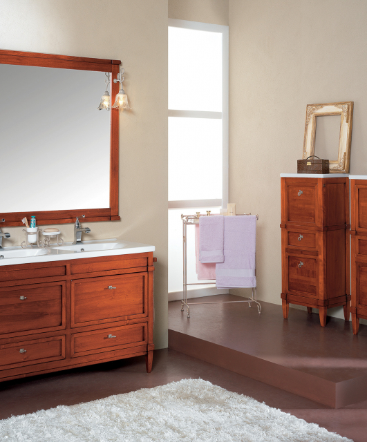 8040 Tifernoit Полированная композиция для ванной комнаты вишневого цвета Bagno  - Вид №3