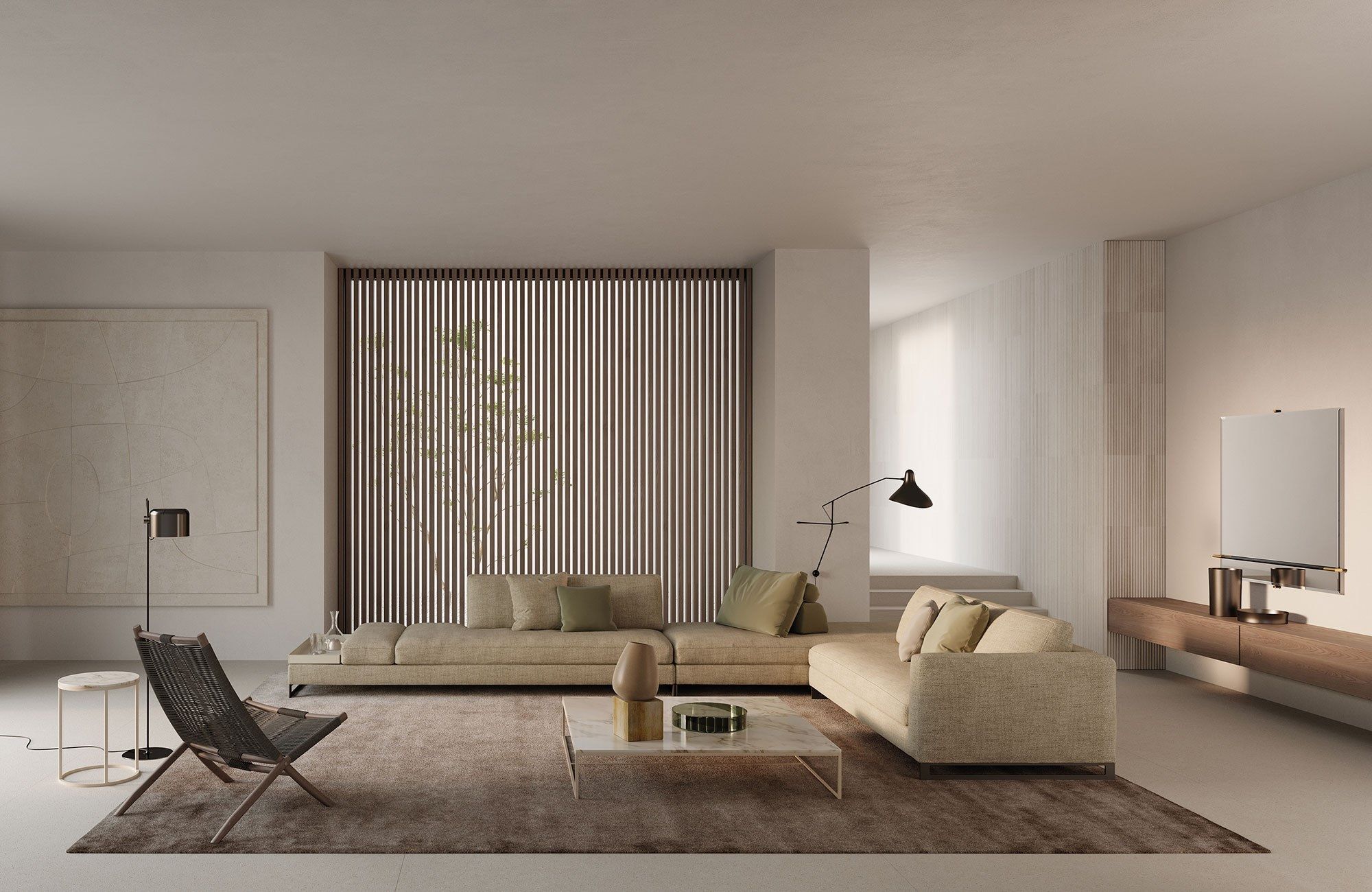 Кресло из ткани, веревки и ясеня Frigerio Хули ARCH-00149241 - Вид №9