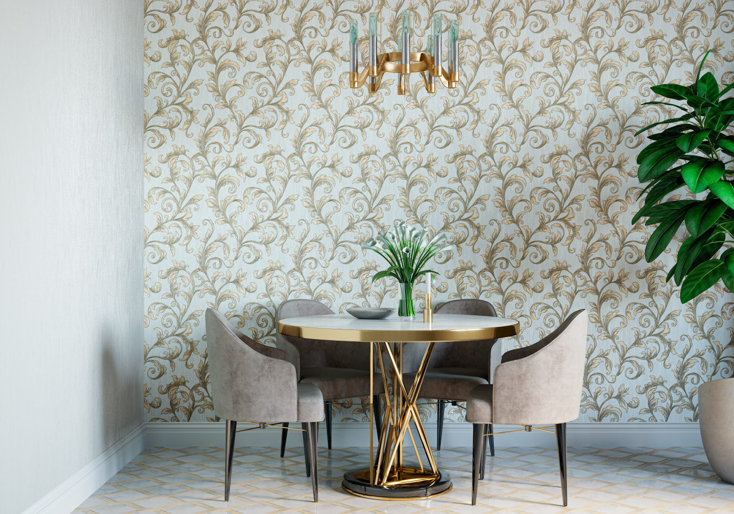 Рулон обоев основа Флизелиновая HC71581-19 Home Color Мин. заказ 6 рулонов HC7158119 - Вид №6