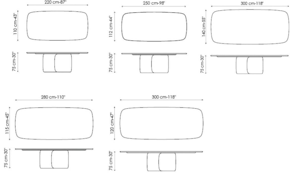 Баррель обеденный стол BONALDO MELLOW ARCH-00144423 - Вид №4