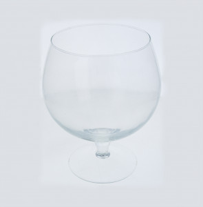 2072 Заготовка для декорирования Ваза-бокал на ножке "Бренди" 2л стекло d 16 см х 19.1 см Эвис