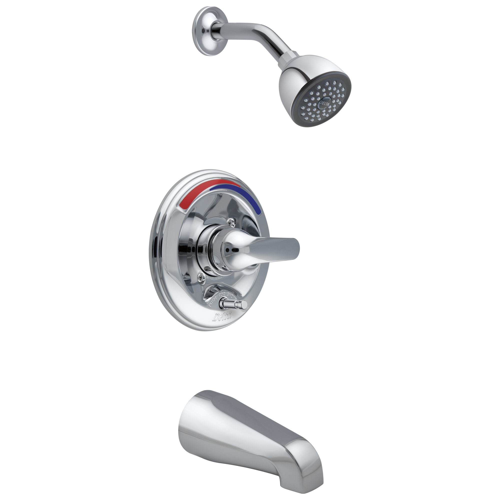 Ванна и облицовка для душа Monitor® 13 Series - кнопочный переключатель Delta Faucet Commercial T13691