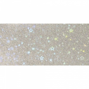 3142422 Пластина воска фольгированная "Звездное небо", размер 20х10 см, уп. 1 шт, цвет серебристый