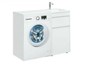 Тумба с раковиной Aquanet Токио 110 R белый (напольная, 1 ящик)