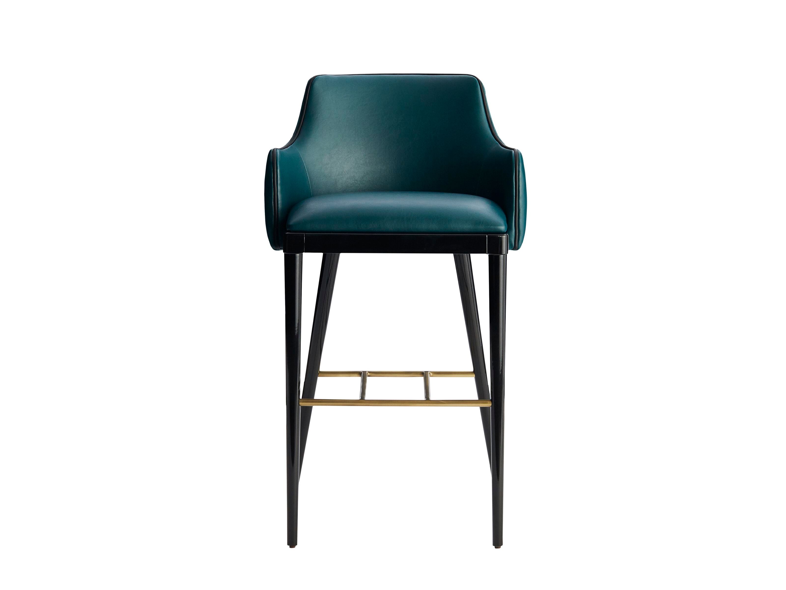 Кожаный барный стул с подставкой для ног Casa Magna DUMAS ARCH-00075578