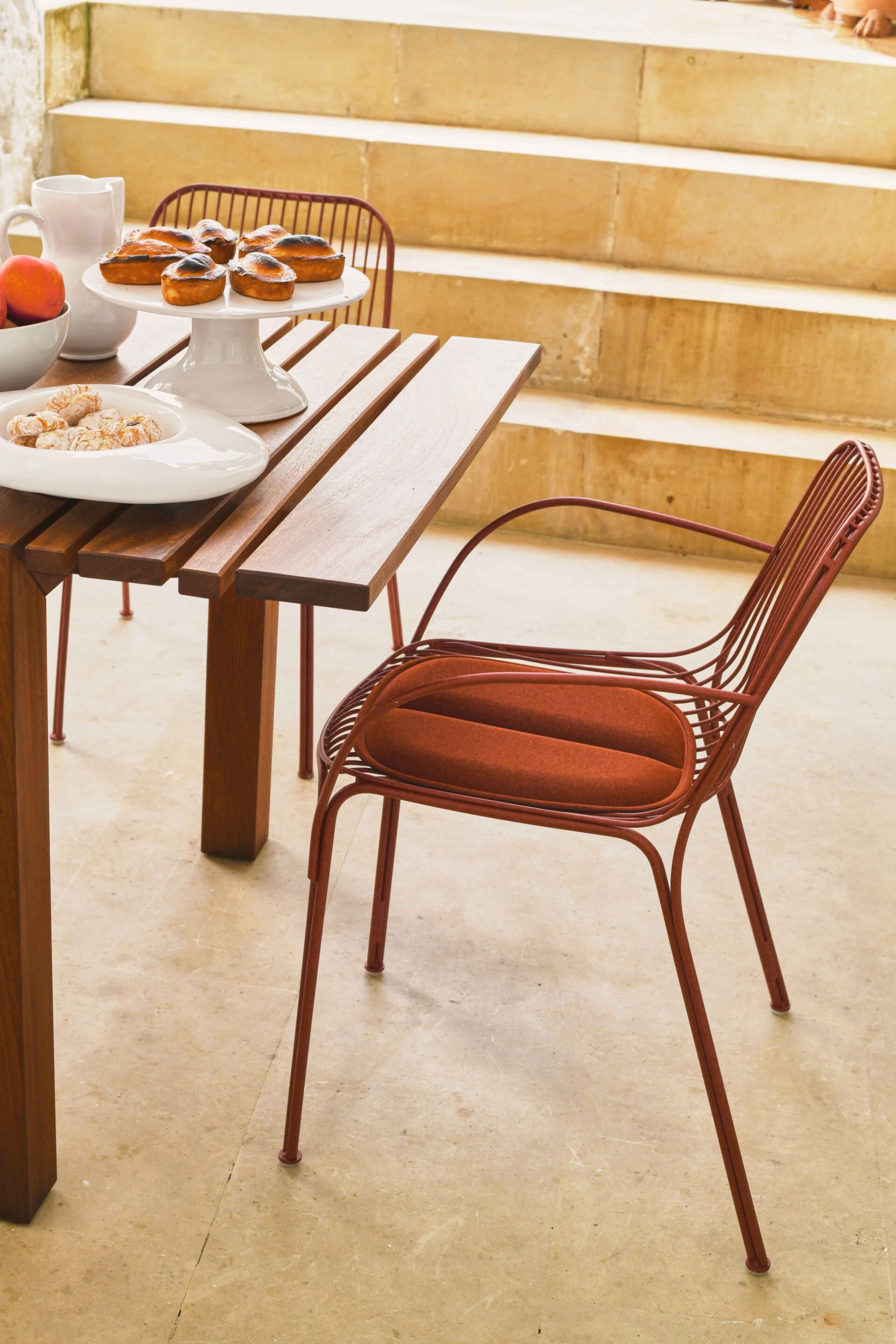 Стул для сада из оцинкованной стали с подлокотниками Kartell Hiray ARCH-00064814 - Вид №13